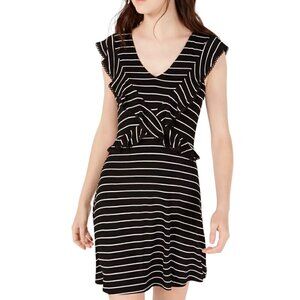 NWT Black & White Striped Dress | Large